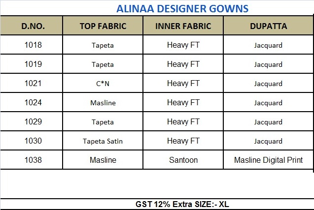 ALINAA Heavy Wedding Wear Wholesale Gown Catalog